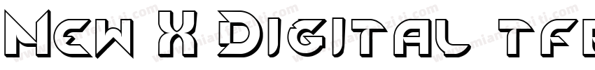 New X Digital tfb字体转换